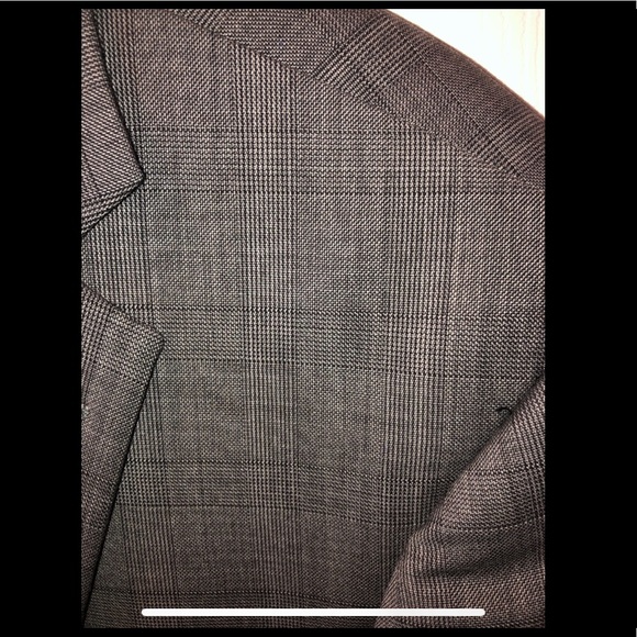 Light grey plaid Calvin Klein suit. - Picture 2 of 3